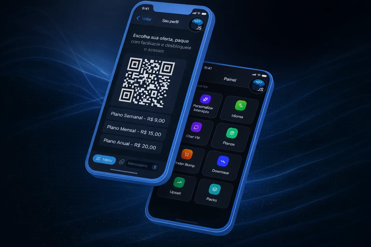 Dashboard e bot no Telegram
